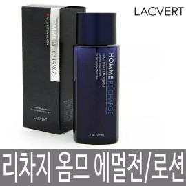 Lacvert 라끄베르 옴므 리차지 마일드 셋 에멀전 180ml / 저자극 남성용 산뜻한 로션 Lacvert Homme Recharge Mild Set Emulsion 180ml / Low-Irritation Men's Refreshing Lotion