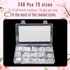 NOVO OVO Sharp Square Toenails for Gluing, Artificial Toe Nail