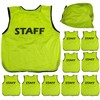 Fungoal "STAFF" Bibs with Front and Back Prints, For Tournament
