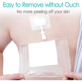 12"x13.7" Waterproof Shower Cover Incision Bandages for Large Wound with No Glue On The Center Adhesive Transparent Shower Protector Post Surgical Water Barrier Guard Pack of 14