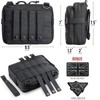 WYNEX Tactical Large Admin Pouch of Double Layer Design, Molle