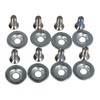 RiSki Screw Set 16 Pieces (8 Screws, 8 Washers) for