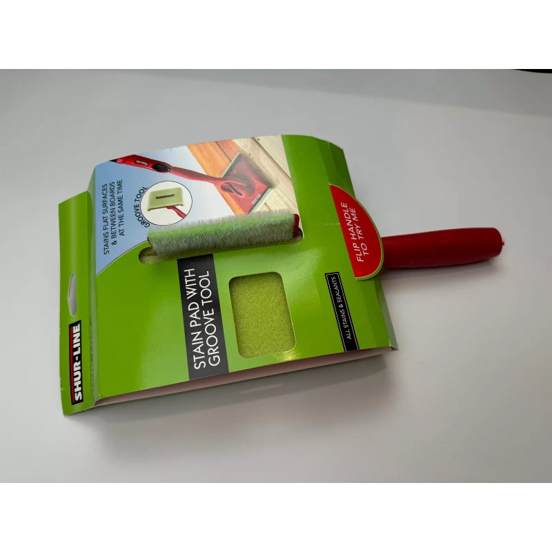 Shur-Line 1791257 Deck Stain Pad with Groove Tool - Brand