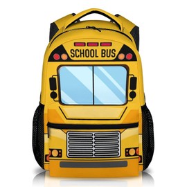 GIHSWE School Backpack for Kids, Back to School Gifts for Boys Students, 17 inches Bus Backpacks for Preschool Primary Elementary, Large Capacity Bus Bookbag for Camping Hiking