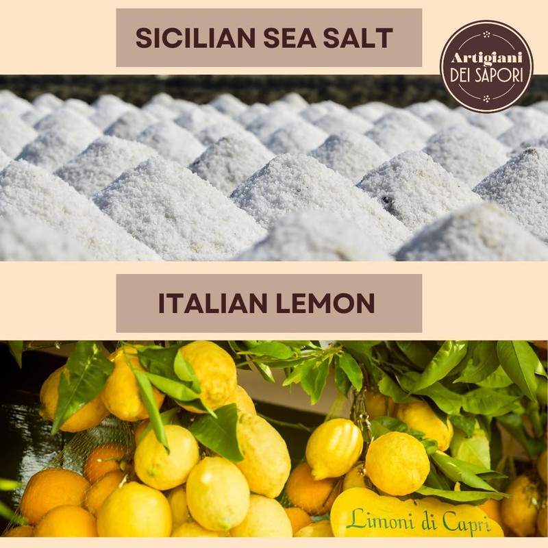 ARTIGIANI DEI SAPORI - All-Natural Sicilian Unrefined Sea Salt Infused