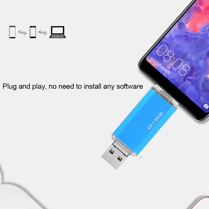 MAIKOU USB Flash Drive 3 in 1 USB 3.0/Micro Port