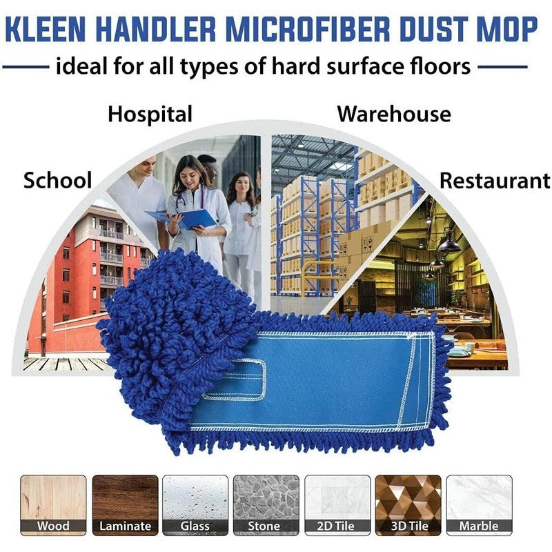 Kleen Handler - Mopa de microfibra de 18 pulgadas |