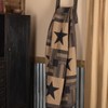 VHC Brands Check Star Cotton Primitive Decor Rod Pocket Pre-Washed