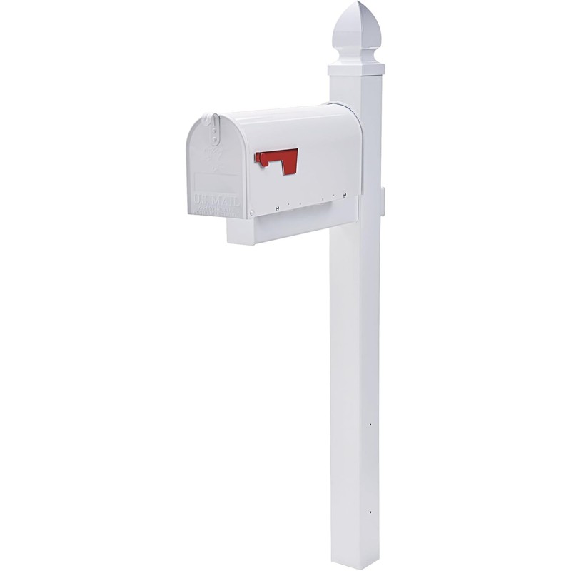 Elite Medium Outside Mailbox, Plexon, White, 10.87" H x 20.2"