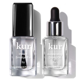 LONDONTOWN S.O.S. Salon Staples Set - Instant Smudge Fix, Accelerating Drying Oil, Smoothes and Fixes Manicures Ultra Fast Drying Set .40fl oz Each