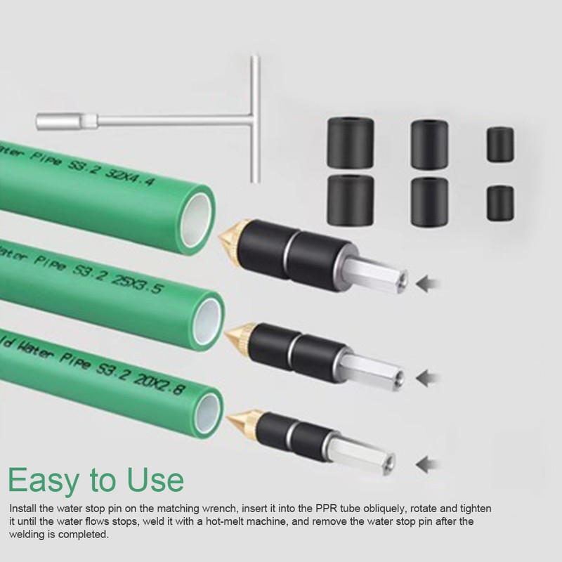 Hot-Melt Water Stop Pin Stainless Steel PPR Tube Water Stopper