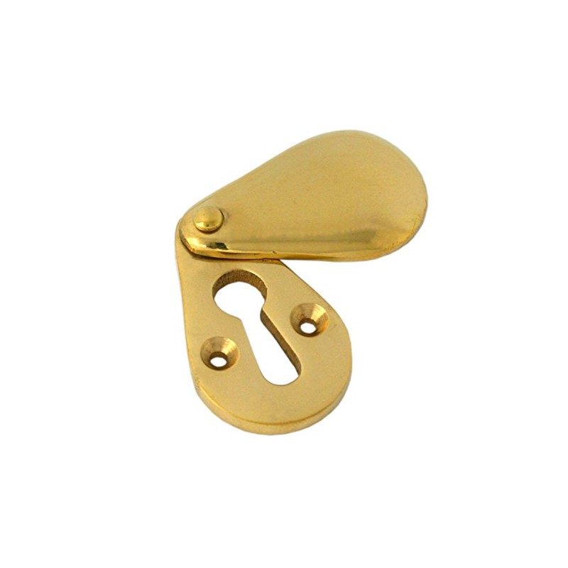 From The Anvil Polished Brass Plain Escutcheon