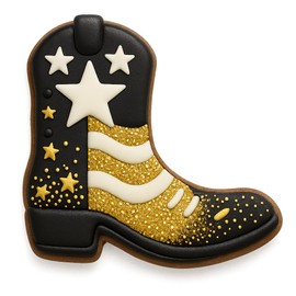 Cowboy Hat and Boot Cookie Cutter Set (4.25" Each) - Western-Themed Baking and Crafting Tool (Random Color)