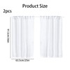2 Pcs Curtains Semi Sheer - White Net Curtains Voile