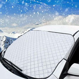 MOAZIFI Windscreen Cover, Winter Windscreen Cover, Car Winter Windscreen Cover, Windscreen Cover for Car, Against Snow, Ice, Frost, Dust, UV