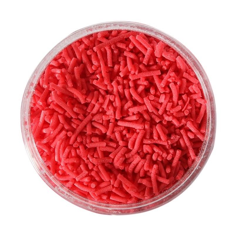 Sprinks Jimmies Sprinkles 500 g, 1 cm Size, Red
