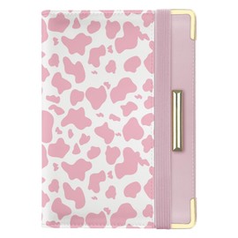 Kakurookie Passport Holder Cover, RFID Blocking Passport Cover Travel Wallet, Passport Holder for Travels for Family, Vacation Luggage Must Haves Travel Accessories for Men Women (Cow-Pink)