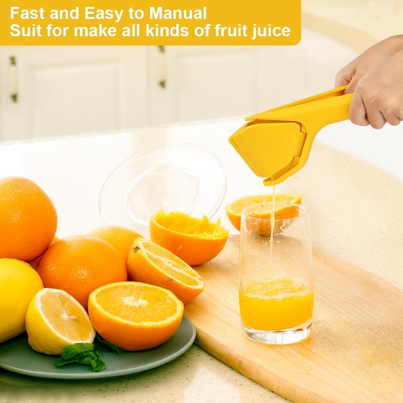 AUAUY Lemon Squeezer with Lemon Zester Peeler, Professional Manual Lemon