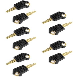 10pcs 5P8500 Ignition Key, Cat Key Replacement Car Assessories Parts for Caterpillar, Cat Heavy Equipment