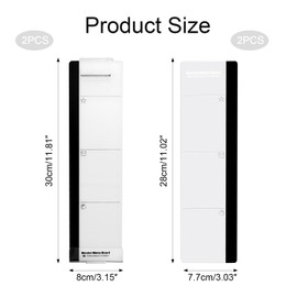 Husalsea Acrylic Memo Board, Clear Desk Accessories for Men and Women, Office Accessories with Sticky Notes Holder, Message Board for Desktop Monitors with Phone Slot Option (Phone Slot Memo Boards)