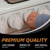 GYOFFULL 316442512 Stove Knob White Gas Oven Range Control Assembly
