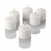 Richland Set of 12 Unscented Votive Candles and 12 Frosted