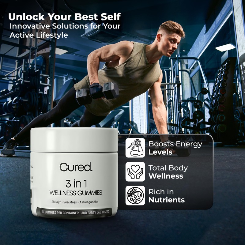 Cured 3 in 1 - Pure Himalayan Shilajit Gummies for