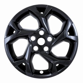 Set of 4 17" 5 Y Spoke Snap-On Wheel Skins for Chevy Trax LT 2024-2025 - Gloss Black