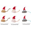 animacoser 6 Pieces Christmas Cat Toys: Interactive Toy Mouse Costume