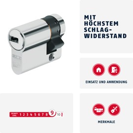 ABUS XP20SN Profile cylinder lock length 10/30 mm Inclusive