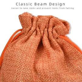 Irich Pack of 30 Cotton Bags with Drawstring, Colourful Natural Organza Bags, Jute Bags for Wedding Party Favours and DIY Crafts (13 x 18 cm)