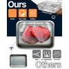 Matchwaves Grilling Prep and Serve Trays with Lid, Stainless Steel