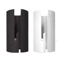 Wrapping Paper Cutter, Round Lip Kraft Paper Roll Slitter Cutter,Paper Cutter Slider Tool Set Christmas Gift Packing with 2 Blade (White+Black)