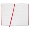 BookFactory Black Banded Journal/Banded Diary - 192 Pages, Black Cover,
