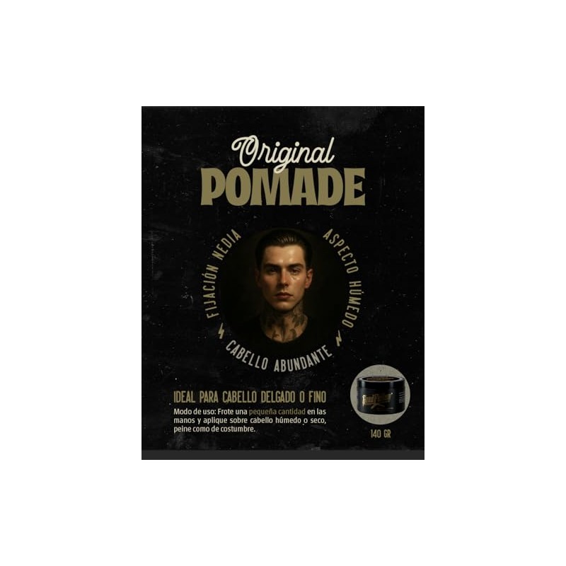GoodFellas Pomada Original para Cabello de Fijación Media con Base