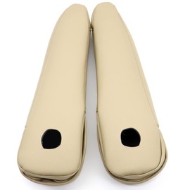 GXARTS New Leather Front Seat Armrest Cover Beige Compatible with Honda CR-V CRV 2007 2008 2009