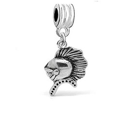 Knight Charm Dangle Bead Spacer For Snake Chain Charm Bracelet