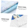 ULTECHNOVO 1Pc Beach Towel with Quicksand Pattern Unique Round Towel
