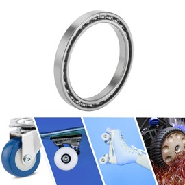 ACROPIX 6814 Deep Groove Ball Bearings P6 70x90x10mm Lubricated Bearings Open Type Silver Tone Scooter Skateboard Wheel