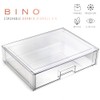 BINO | Stackable Storage Drawers, Shallow X-Large - Clear |
