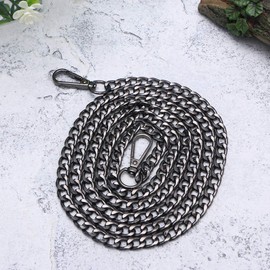 Healifty Handbag Chain Straps Shoulder Replacement Straps Purse Straps for Women Bag Purse Handbags Favourised 1 Piece (Black)