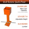 4x4 Screw Jack, 2 Pack Adjustable House Floor Jacks for