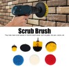 7PCS Drill Brush Scrub Pads Scouring Pad Cleaning Kit for
