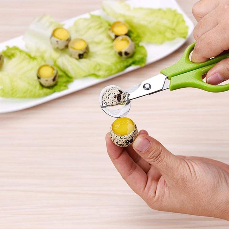 Quail Egg Scissors,(2PCS) Bird Pigeon Egg Cutter Opener Stainless Steel