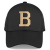 Daxton Performance Cool Tech Baseball Hat - Black Cap, Gold