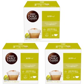 【Dolce Gusto Original Exclusive (Not Neo Compatible)】Nescafe Dolce Gusto Exclusive Capsules Cappuccino 16 Pods x 3 Boxes, 24 Cups, Pod
