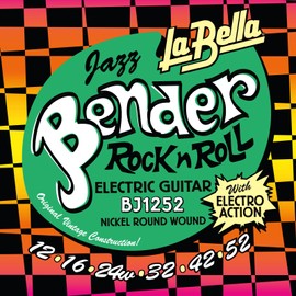 La Bella BJ1252 Jazz Bender Electric Guitar Strings NIckle Round Wound 3rd 12-52