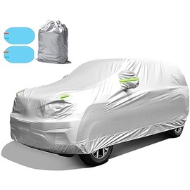 Cubierta para Auto 6 Capas Impermeable, Funda SUV Todo Clima 540x175x120 cm (212x69x47 in) con Hebilla Antiviento, Tiras Reflectantes 360°, Protección