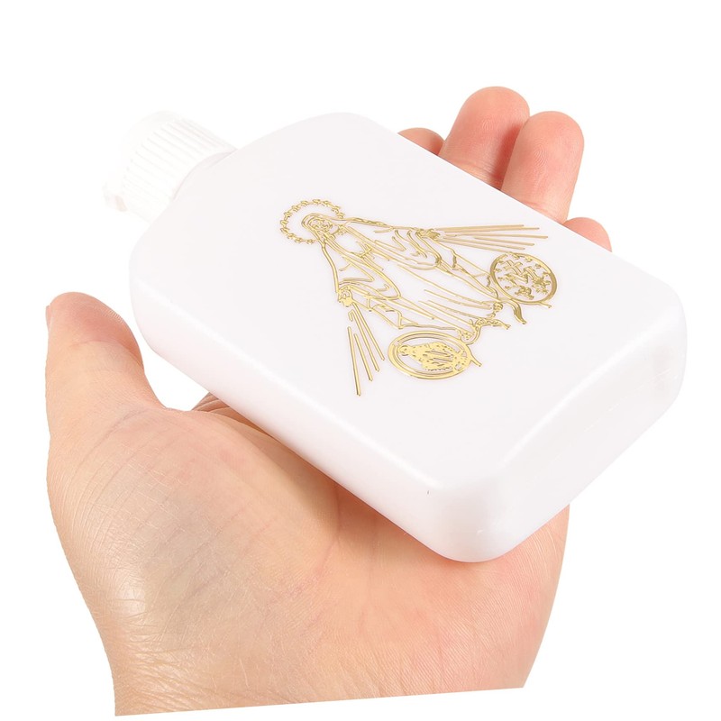 VICASKY 4pcs Decorative Holy Water Bottles Refillable Tiny Water Containers