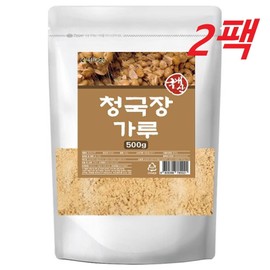 엄마애손 Domestic soybean Cheonggukjang powder, fermented Cheonggukjang bacteria culture purified product 500gX2 packs / 국내산 대두 청국장 가루 분말 발효 청국장균배양정제물 500gX2팩